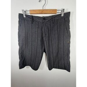 Rusty R-Evolution Mens Grey Striped Walk Shorts Size 36 R40108209 Skate Surf